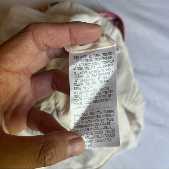 FARM RIO rainbow stripe linen viscose blend ruffle sleeveless romper - Picture 7 of 7